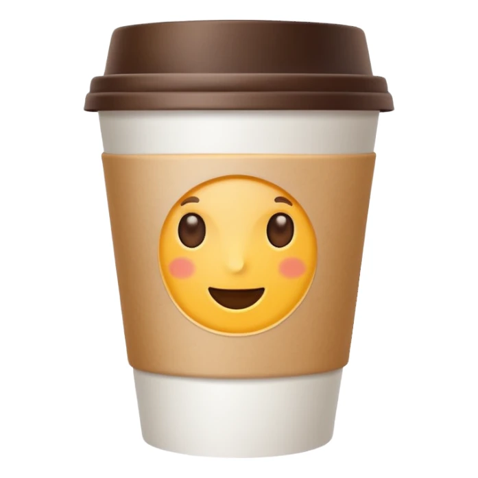 Coffee paper cup sticker