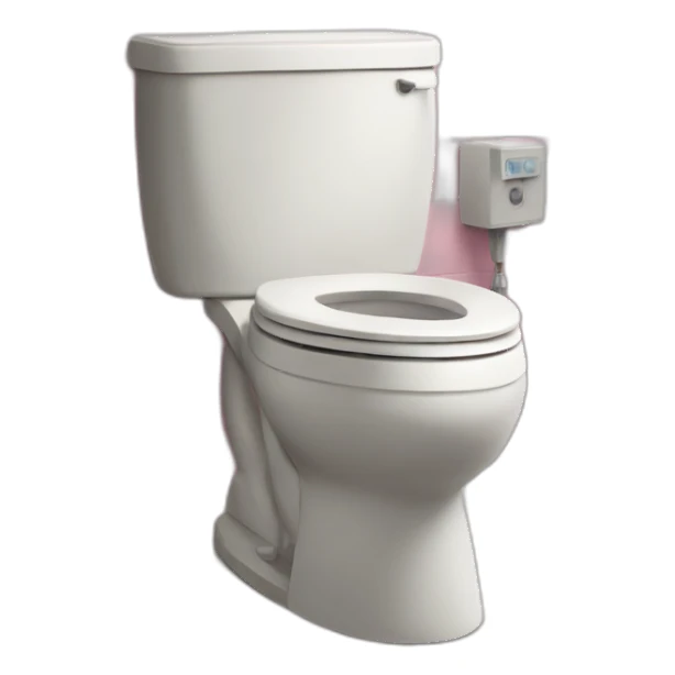 Hyper-realistic cat flushing toilet sticker