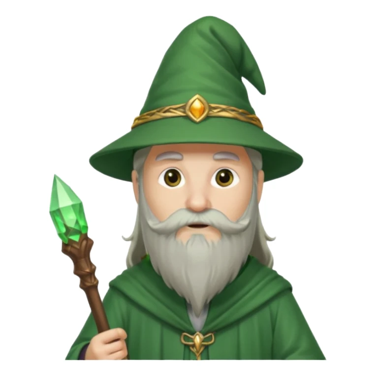 wizard car wear green cap  sticker