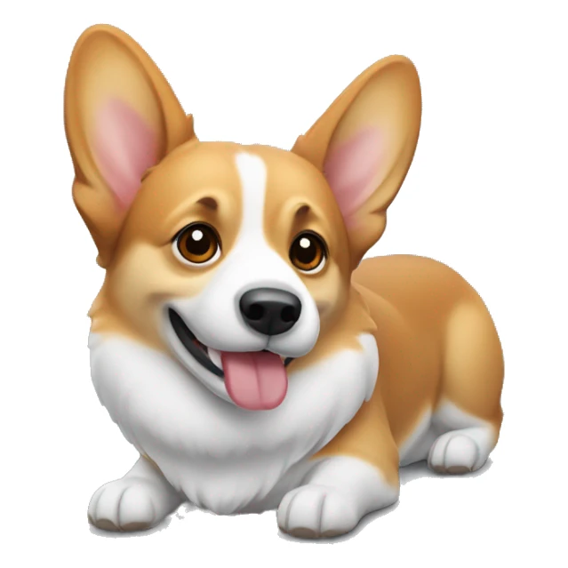 Corgi with mašle sticker