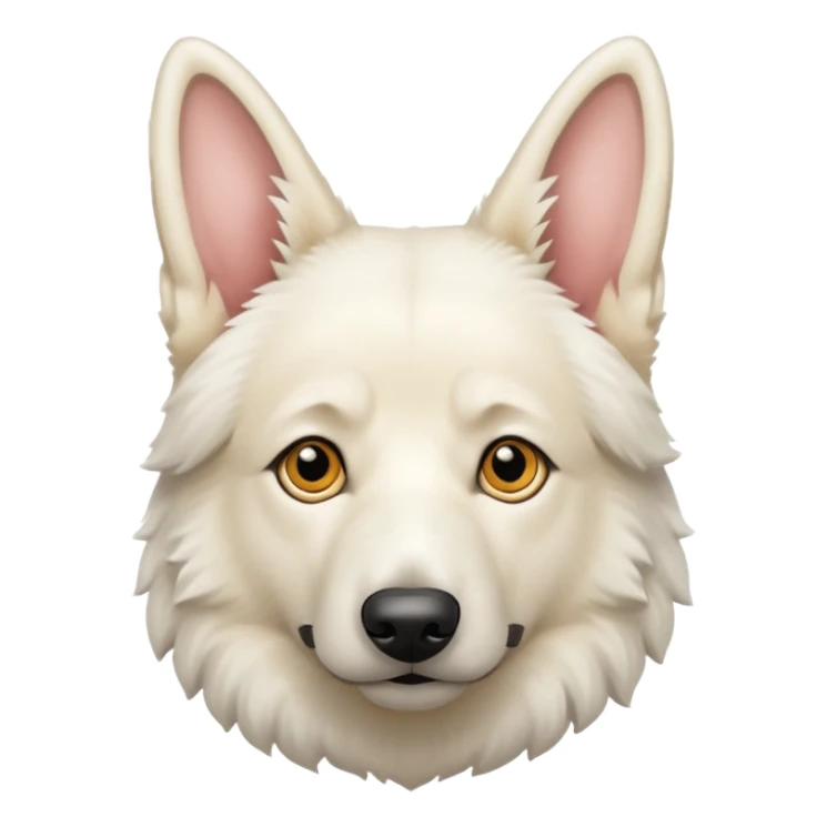 White german shepherd sticker