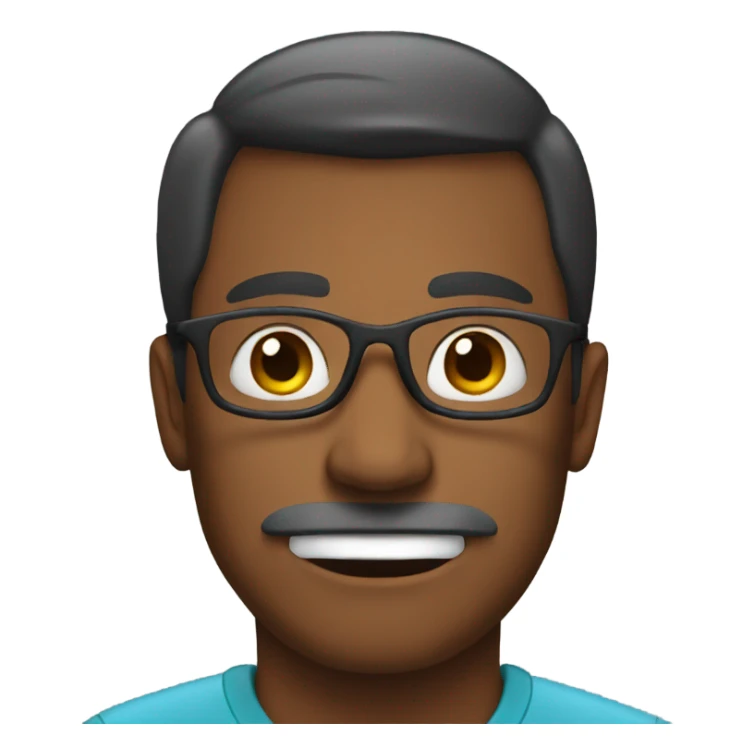 A dad with  mask sticker