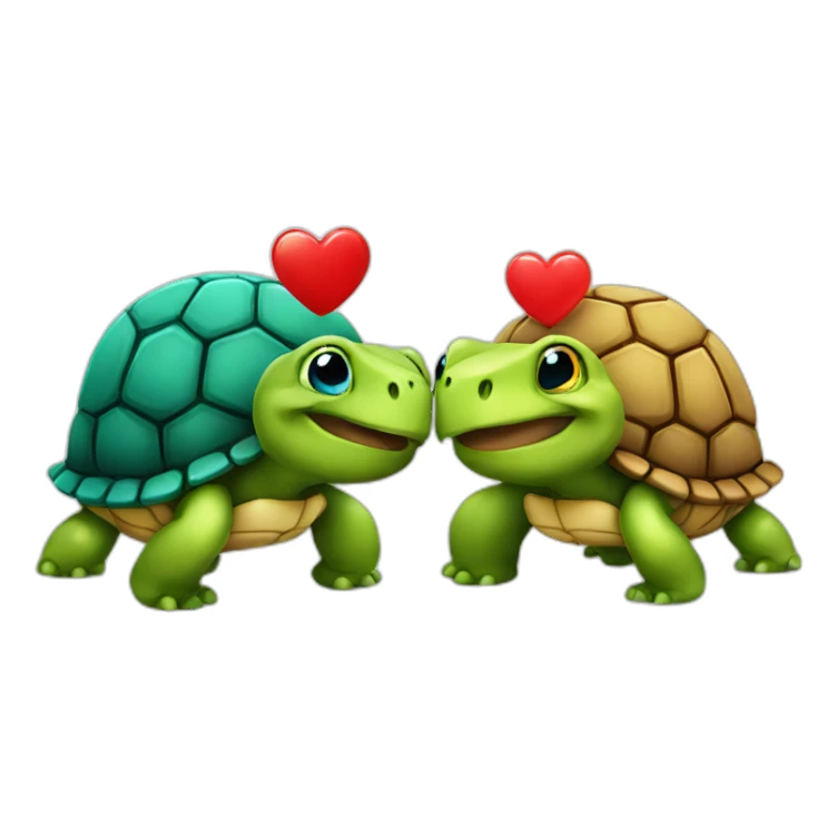 Tortuges in love  sticker