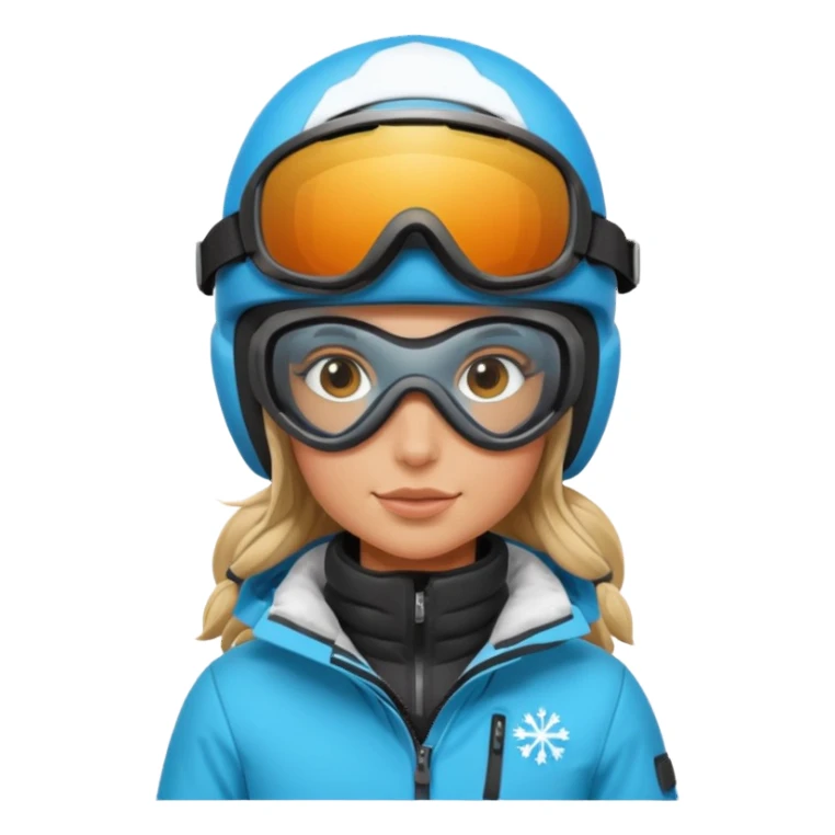 Female snowboarder sticker