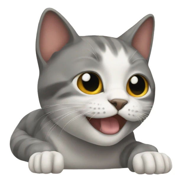 Cat with human feet sticker