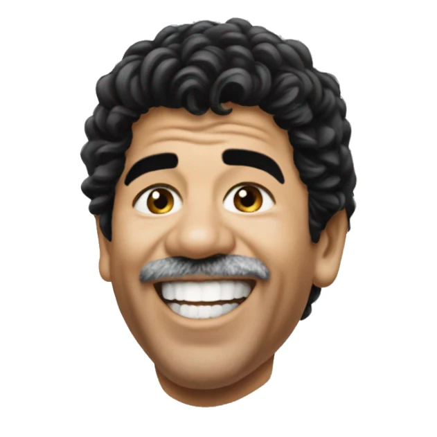 maradona smile sticker