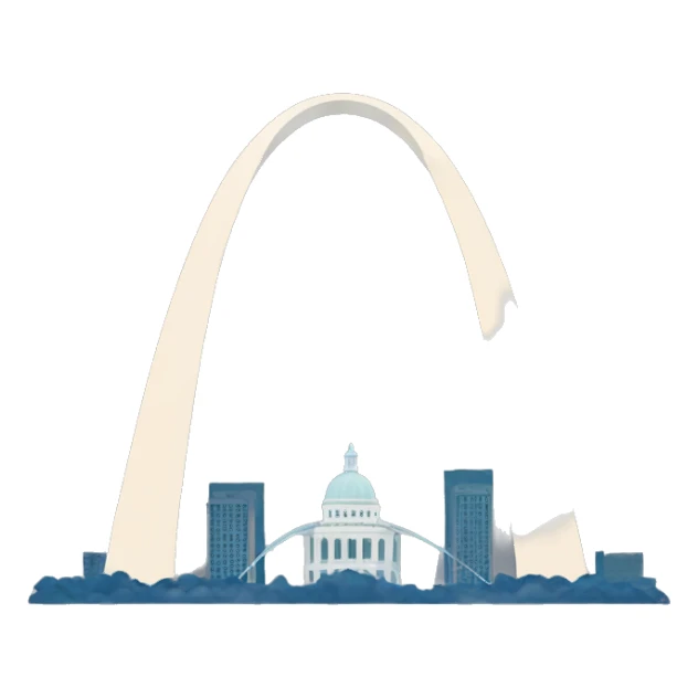 st louis arch sticker