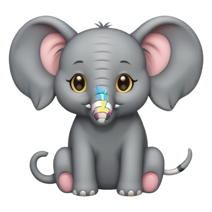 Fucking elephant with cat sticker