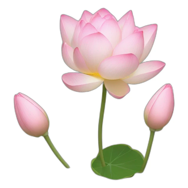 Lotus and Rose hybrid flower sticker