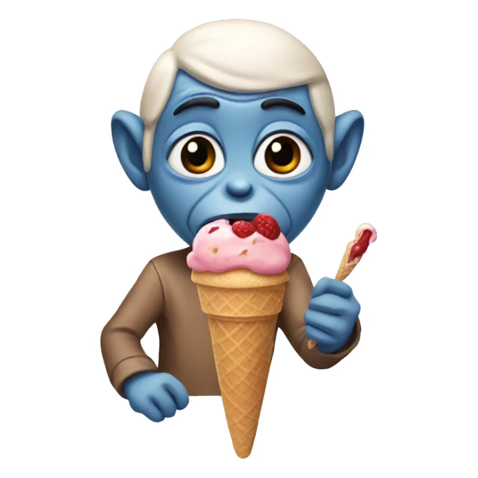 Et eat ice cream  sticker