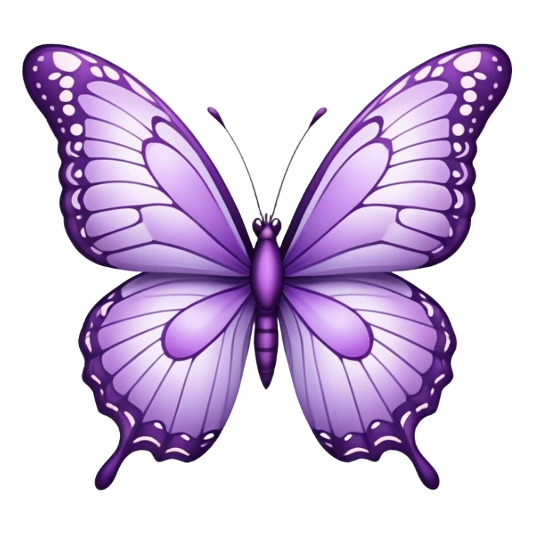 lilac butterfly sticker