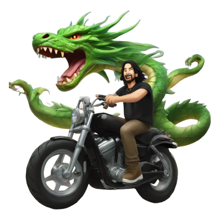 Johnny silverhand riding shenron sticker