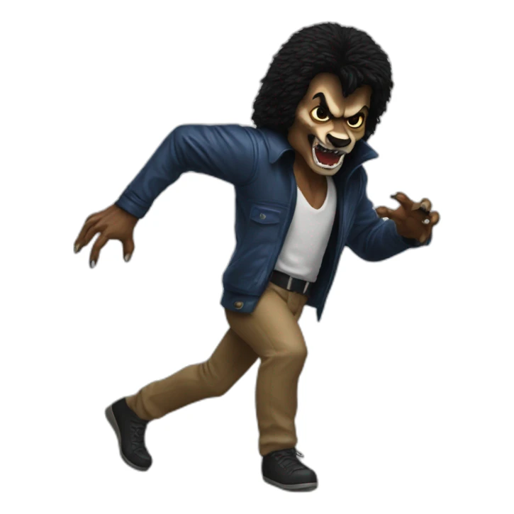 Michael Jackson thriller werewolf sticker