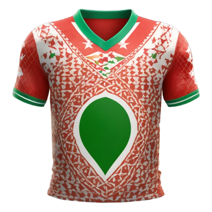 maillot foot maroc  sticker