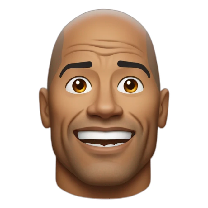 dwayne johnson in a web sticker