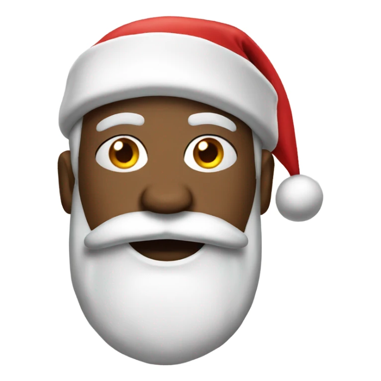 basketball player wearing santa hat sticker