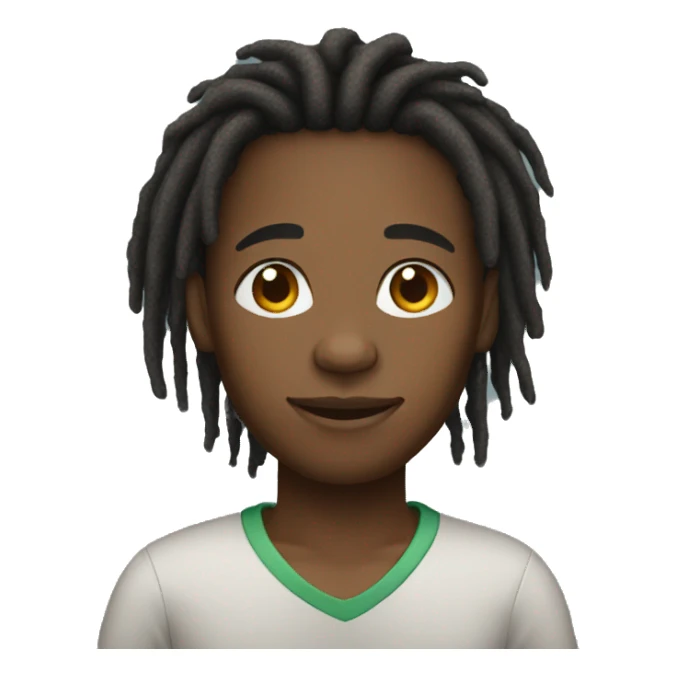 african american boy with dreads sticker