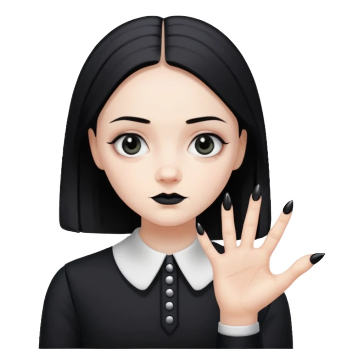 emoji hand Wednesday sticker