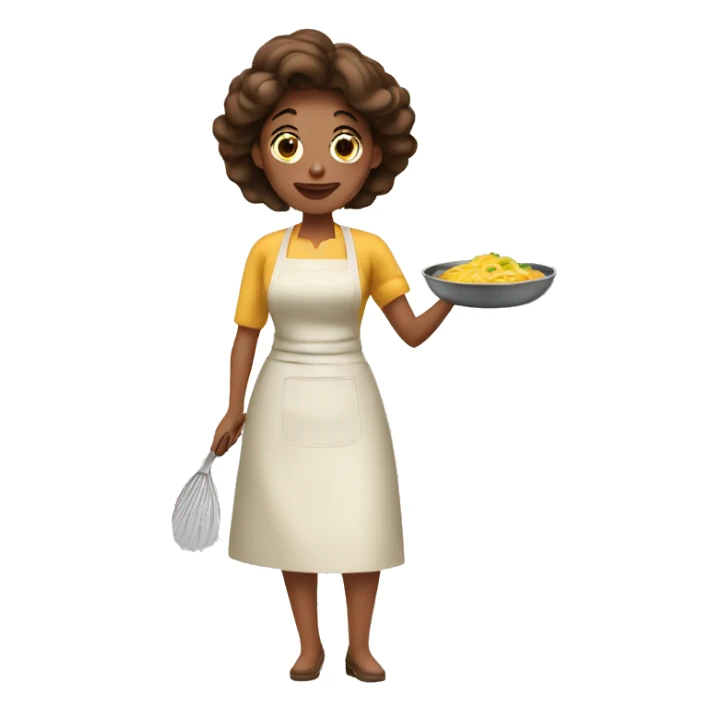 House wife cooking sticker