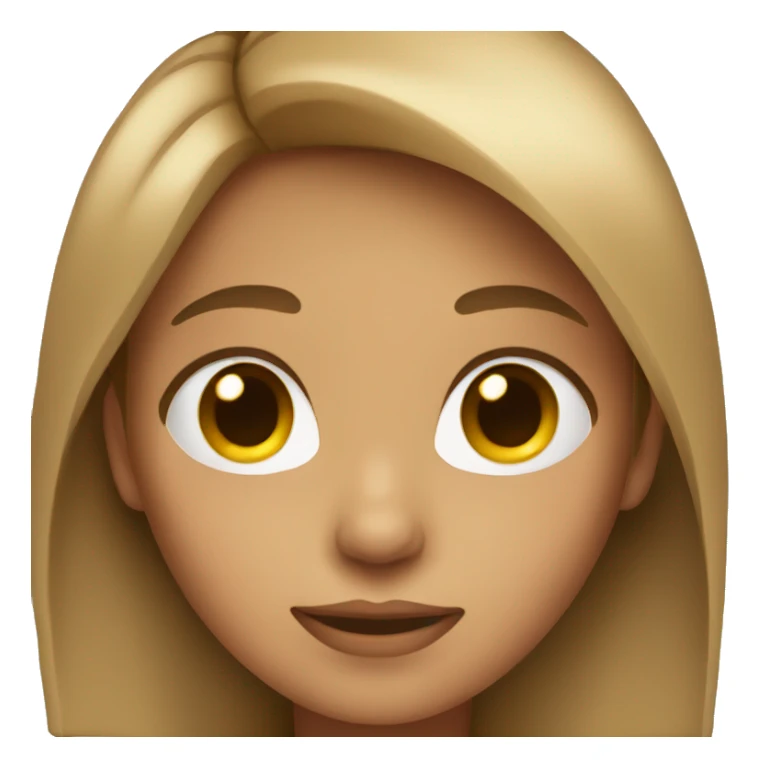 girl with short lite brown hear sticker