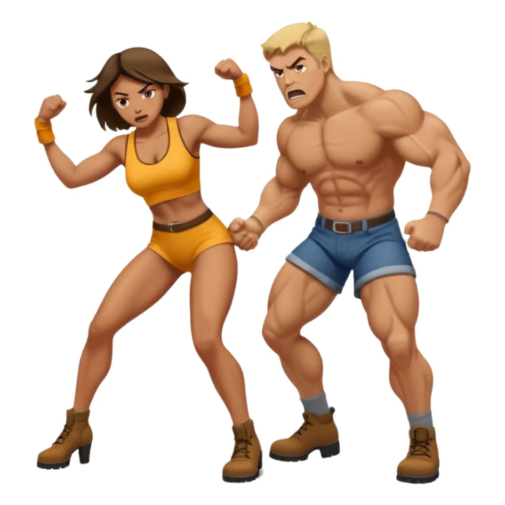 Femdom stepped on men sticker