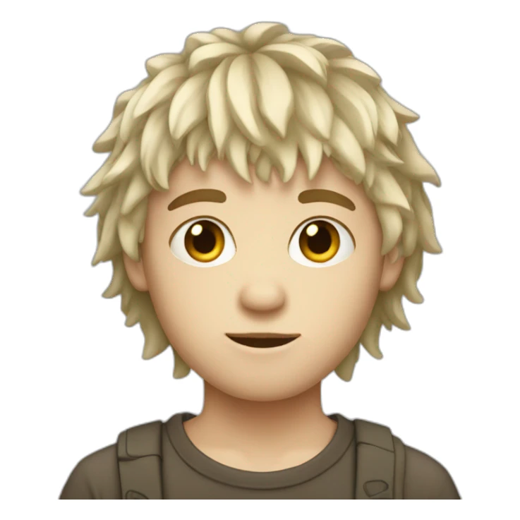 A White boy with a messy fringe  sticker