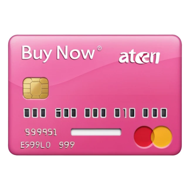 pink buy now pay later sticker