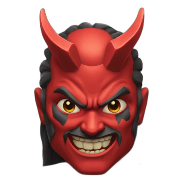 Diablo rojo sticker