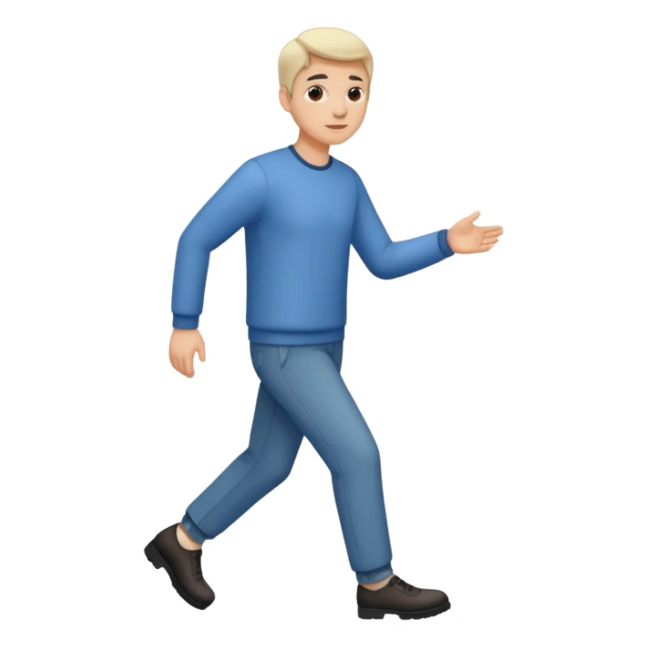 Person stepping aside  sticker