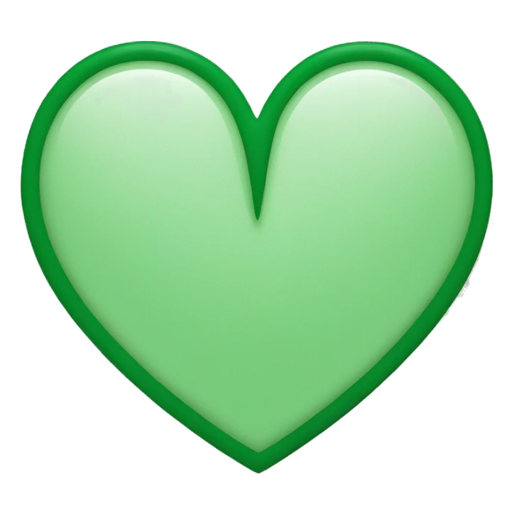 Seagram green heart sticker