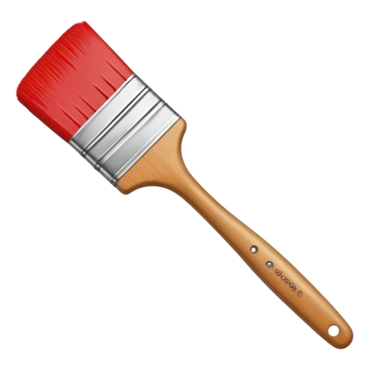 paint brush with paint sticker