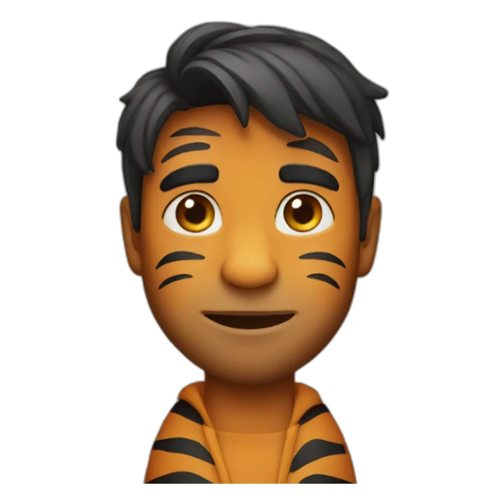 Tiger man sticker