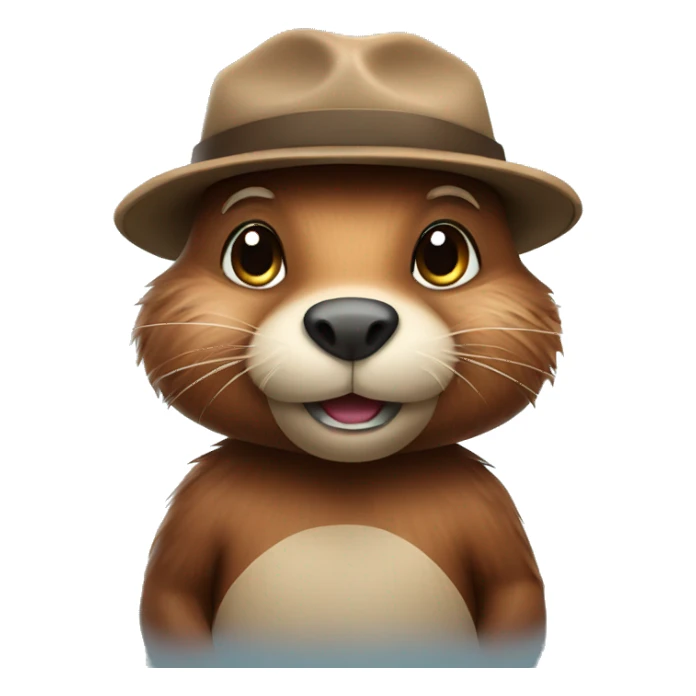 cute beaver sticker