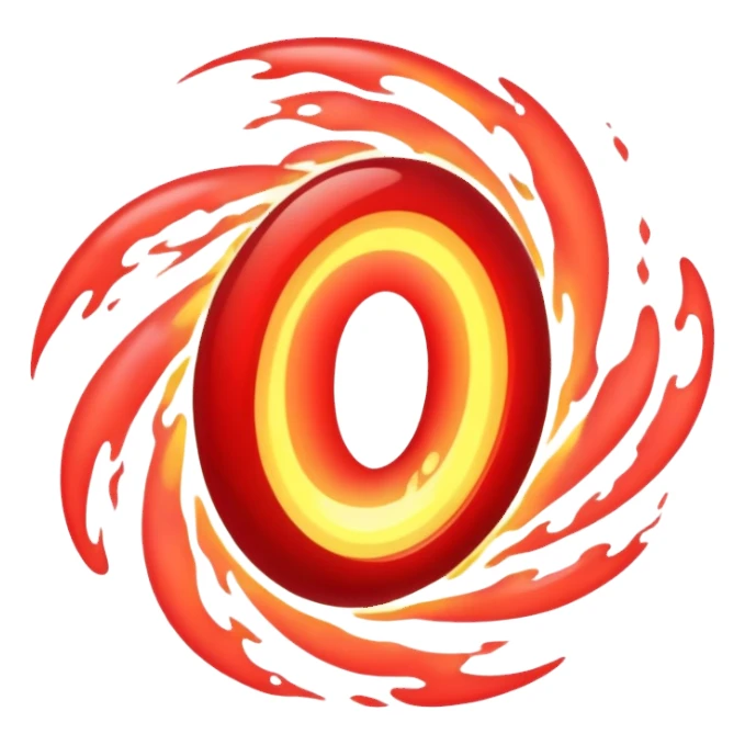 red oval portal sticker