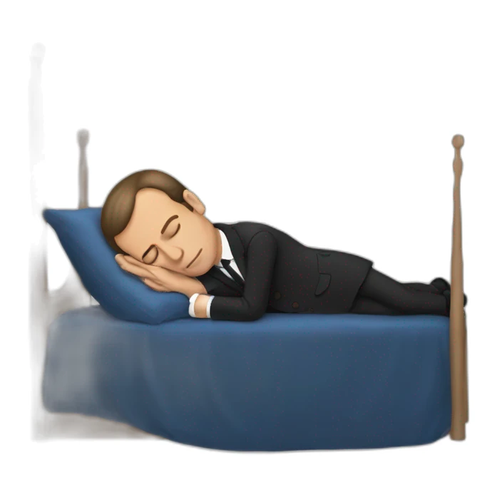 SleepingMacron sticker