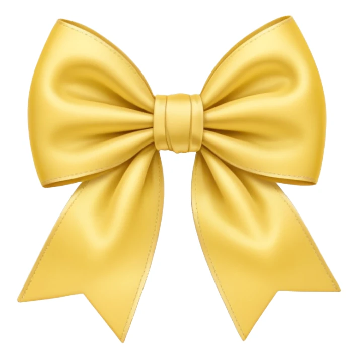 Pastel yellow bow sticker