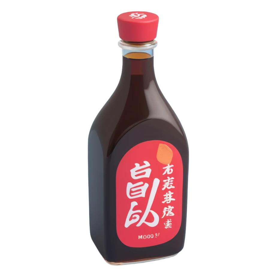 soy sauce bottle, icon sticker