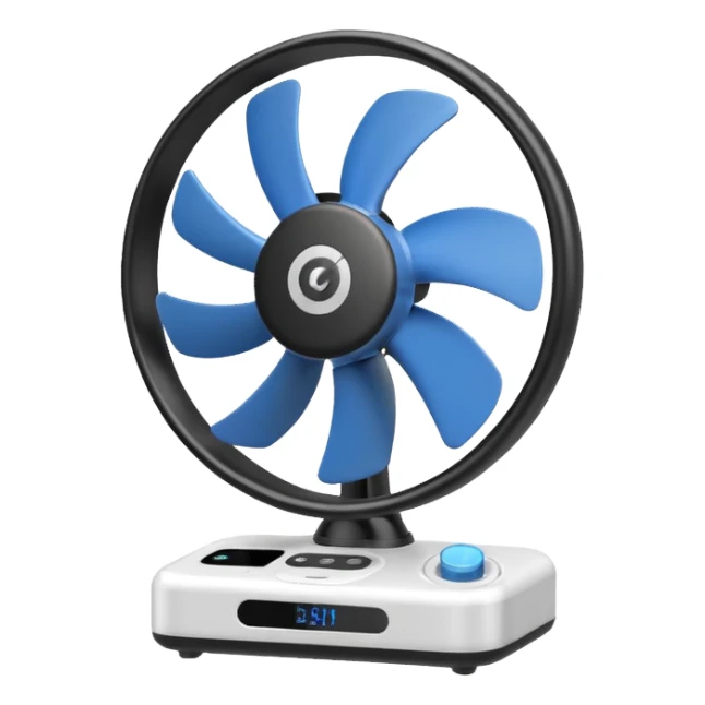 portable fan sticker