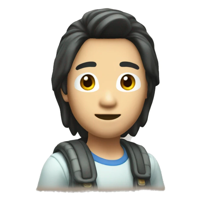 Mii character from a nintendo 3ds sticker