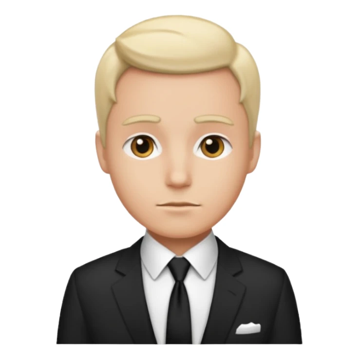 white shirt & black tie sticker