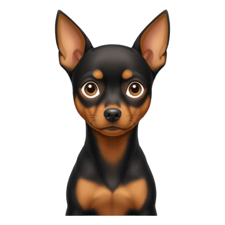 Miniature pinscher dog sticker