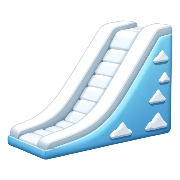 snow slope kicker without ice sticker