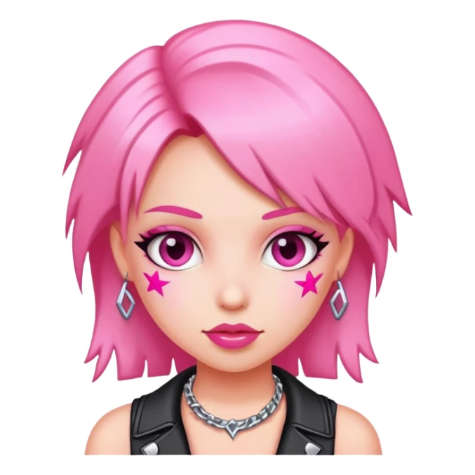 y2k pink rockstar girl sticker