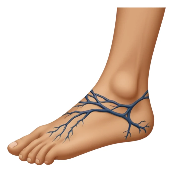 holding a foot by hand sticker