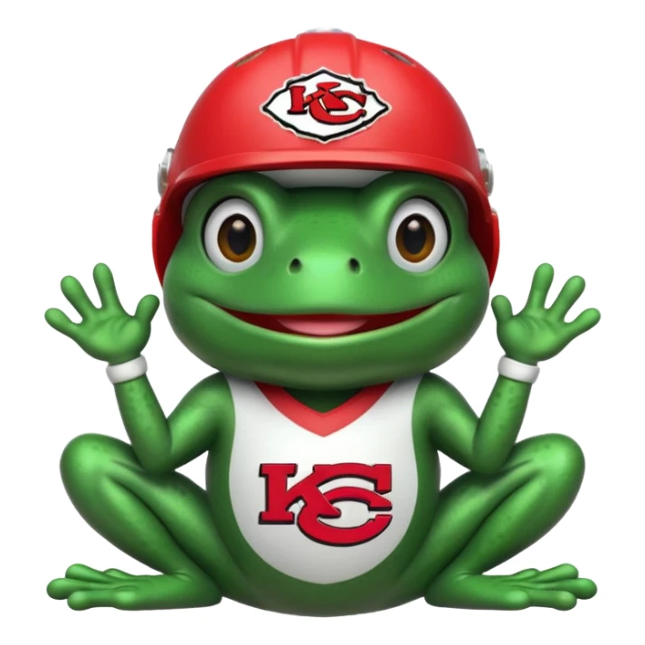 KC chiefs frog sticker