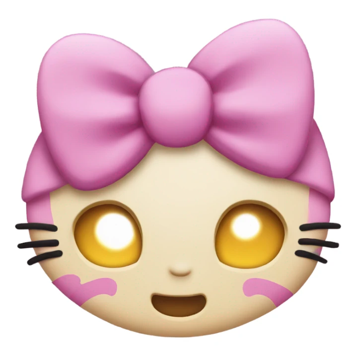 hello kitty face emoji mad  sticker