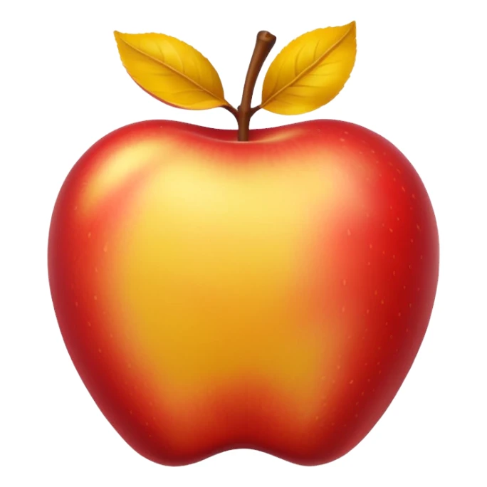 apple gala royal some yellow blush sticker