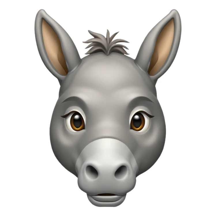 Ein behindert aussehender Eselkopf sticker