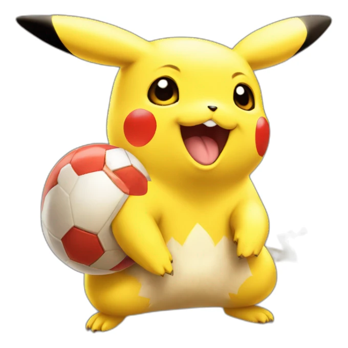 pikachu avec une pokeball sticker