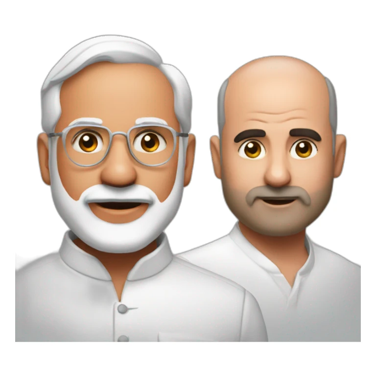 Narendra Modi And Meloni sticker